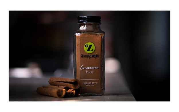 Zorganic Cinnamon Powder – Glass Jar 120g - Image 2
