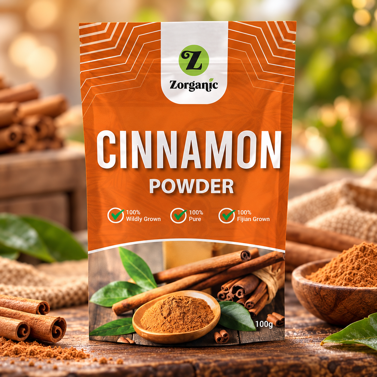 Zorganic Cinnamon Powder – 120g