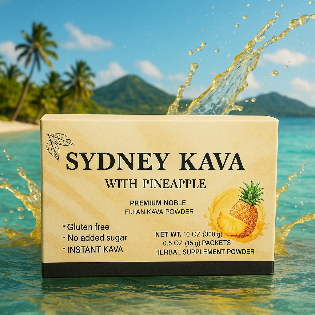 Sydney Instant Kava – Premium Noble Pineapple Blend (20 Sachets)